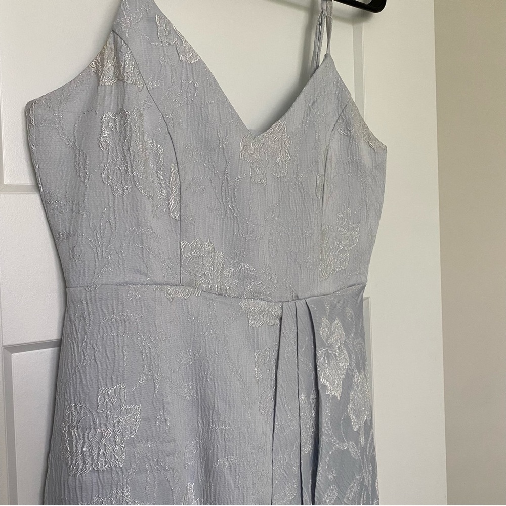 Women’s Lulus Light Blue Jacquard Midi Dress